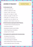 Vorschau - Arbeitsblätter - Adverbs of Frequency | Worksheets - Seite 3