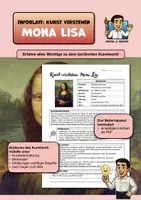 Vorschau - Arbeitsblätter - Kunst verstehen: Mona Lisa – Infoblatt & Bildanalyse für den Kunstunterricht - Deckblatt