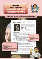 Vorschau - Arbeitsblätter - Kunst verstehen "Das Mädchen mit dem Perlenohrring" - Infoblatt & Bildanalyse - Deckblatt