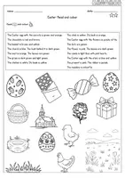 Vorschau - Arbeitsblätter - Englisch - Easter - Read and colour (Arbeitsblatt) - Seite 2