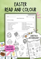 Vorschau - Arbeitsblätter - Englisch - Easter - Read and colour (Arbeitsblatt) - Deckblatt