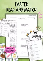 Vorschau - Arbeitsblätter - Englisch - Easter - Read and Match (Arbeitsblatt) - Deckblatt