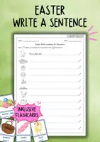 Vorschau - Arbeitsblätter - Englisch - Easter - Write simple sentences (Arbeitsblatt) - Deckblatt
