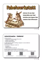Vorschau - Unterrichtsreihen - Fabeln Materialpaket Klasse 4 5 6 Nacherzählen Schreiben mit Arbeitsblättern Tafelmaterial und Kartei - Seite 3