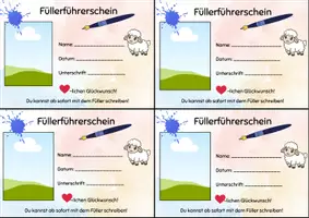 Vorschau - Anderer Materialtyp - Füllerführerschein -Ausweis - Seite 1