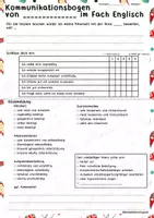 Vorschau - Anderer Materialtyp - SONSTIGE MITARBEIT - Kommunikationsbogen (Englisch) - Seite 2