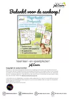 Voorbeeld - Lente - Mega-bundel - Denkpuzzels - Cijfers, letters én kleuren - Pagina 1
