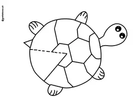 Vorschau - Mal- und Bastelvorlagen - 3D -Schildkröte - Kunst für den Sommer/ Kunst zum Thema Meerestiere - Seite 2