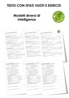 anteprima - Esercizi - Modelli diversi di intelligenza - Pagina di copertina