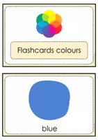 Vorschau - Merkblätter - Flashcards "colours" mit digitalen Übungen, Englisch Grundschule - Seite 1