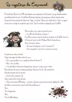 Aperçu - Feuilles d'exercices - Le mystère de Carnaval lecture (1) - Page de couverture