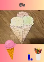 Vorschau - Mal- und Bastelvorlagen - Sommer Eis - Kunst im Sommer - Deckblatt