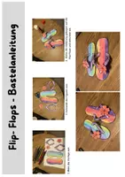 Vorschau - Mal- und Bastelvorlagen - Flip-Flops - Kunst im Sommer - Seite 1
