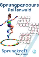 Vorschau - Stationenlernen - Sprungparcours Reifenwald - Deckblatt