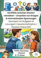 Vorschau - Arbeitsblätter - Kriegsauslöser Politik Klasse 8/9 - Deckblatt