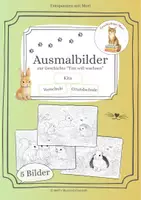 Vorschau - Mal- und Bastelvorlagen - Ausmalbilder zur Geschichte Tim will wachsen - Deckblatt