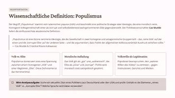 Vorschau - Präsentationen/Tafelbilder - Populismus & Extremismus analytisch unterscheiden | Wissenschaftlich fundierte Unterrichtseinheit für die Sekundarstufe II - Seite 3