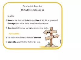 Vorschau - Arbeitsblätter - Merkwörter mit aa, ee und oo (3./4 Klasse) - Seite 1