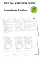 anteprima - Esercizi - Razionalismo e Empirismo - Pagina di copertina