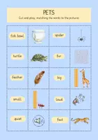 Vorschau - Spiele - Matching game „Pets“ Englisch Klasse 3 - Seite 2
