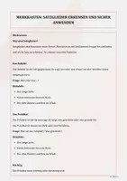 Vorschau - Stationenlernen - Satzglieder: Subjekt, Prädikat, Objekt & Übungsheft mit Lösungen Klasse 5 - Seite 1