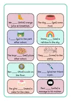 Vorschau - Spiele - Stop and Swap Cards - Irregular Verbs (Simple Past) - Seite 1