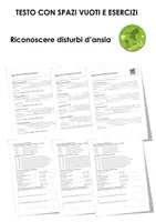 anteprima - Esercizi - Riconoscere disturbi d’ansia - Pagina di copertina