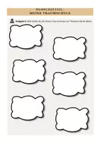 Vorschau - Aufgabenkarten - Einstiegsstunde_Meine Traumschule - Deckblatt
