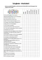 Vorschau - Arbeitsblätter - Satzglieder - Arbeitsblatt - Seite 1