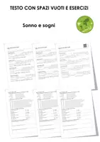 anteprima - Esercizi - Sonno e sogni - Pagina di copertina