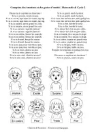 Aperçu - Apprentissages en autonomie - Comptine des émotions et des gestes d'amitié (maternelle, cycle 2, inclusion) - Page 1