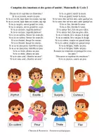 Aperçu - Apprentissages en autonomie - Comptine des émotions et des gestes d'amitié (maternelle, cycle 2, inclusion) - Page de couverture