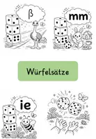 Vorschau - Arbeitsblätter - Würfelsätze Freiarbeit Klasse 2 - Deckblatt