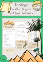 Vorschau - Stundenentwürfe - Erfindungen Altes Ägypten Ägypter Unterrichtseinheit - Deckblatt