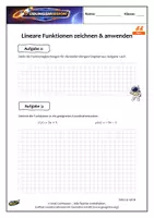 Vorschau - Unterrichtsreihen - Übungspaket Lineare Funktionen - für Fortgeschrittene oder zur Wiederholung (+Selbsteinschätzungsbogen) - Seite 3