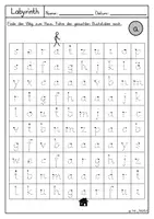 Vorschau - Stationenlernen - Buchstabenlabyrith, Nachspuren, Buchstaben, Buchstabenweg - Seite 3