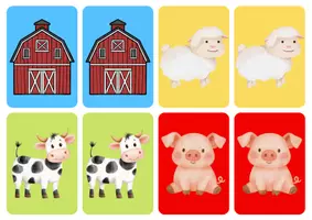 Voorbeeld - Matching cards thema 'Boerderij' - Voorblad