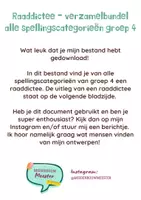 Voorbeeld - Raaddictee - verzamelbundel groep 4 - Pagina 1