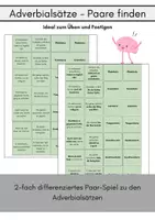 Vorschau - Spiele - Averbialsätze - Paare finden - Deckblatt