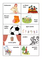 Vorschau - Bildkarten - Karten mit Verben (DaZ / DaF) - Aktivitäten im Alltag (A1) - Deckblatt