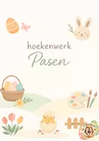 Voorbeeld - Hoekenwerk Pasen (wiskunde, lezen en schrijven) - Voorblad