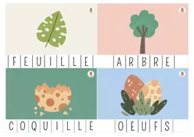 Aperçu - Apprentissages en autonomie - 17. 🦕 Cartes à Pince Mots — Les Dinos 2026 - Page 2