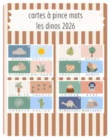 Aperçu - Apprentissages en autonomie - 17. 🦕 Cartes à Pince Mots — Les Dinos 2026 - Page de couverture