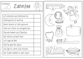 Vorschau - Arbeitsblätter - Lesespur "Zahnfee" (vierfach differenziert) - Seite 3