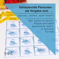 Vorschau - Spiele - Geschichten-Erzähler-Karten – Kinder erfinden Geschichten mit Fantasievollen Personen - Deckblatt