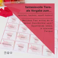 Vorschau - Spiele - Geschichten-Erzähler-Karten – Kinder erfinden Geschichten mit Tieren - Deckblatt