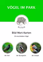 Vorschau - Fördermaterial/Inklusion - Bildkarten: Vögel im Park (3-Teile-Karten nach Montessori) - Deckblatt