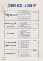 Vorschau - Arbeitsblätter - Ist unser Schulhof insektenfreundlich? - Deckblatt