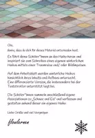 Vorschau - Arbeitsblätter - Winterliches Haiku- Schnee und Eis Gedicht (2-fach diff.) - Seite 1