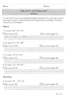 Vorschau - Arbeitsblätter - Grundrechenarten im Zahlenraum 100 | Fehlerjagd mit Fix – Addition, Subtraktion, Multiplikation & Division | Klasse 2–3 (auch differenziert) - Seite 2